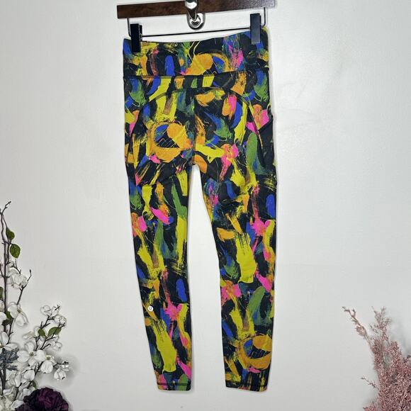 LULULEMON Invigorate High-Rise Tight 25" Undertone Black Multi Sz 6 {R36} - Picture 4 of 6